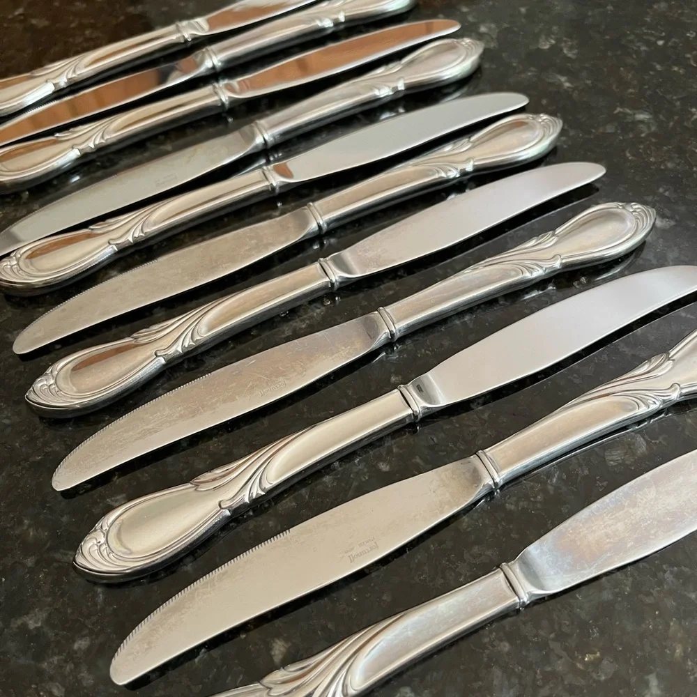 🍴 Fortunoff stainless steel knives/ flatware 🔪